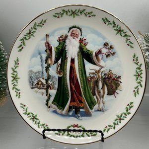 Lenox Father Christmas International Victorian Santas Plate Collection Holiday